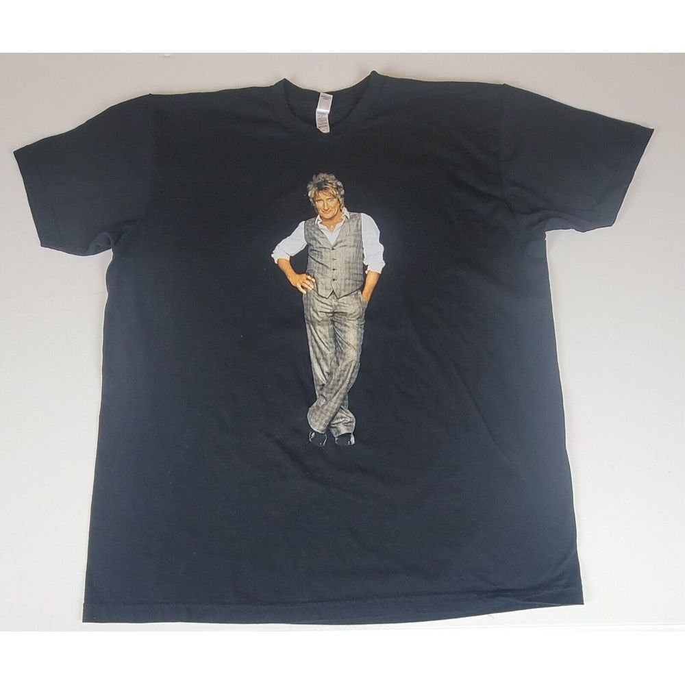 Rod Stewart Tour T-Shirt Mens 2XL. 2007 Concert Tee. Rockin In The‎ Round. y2k